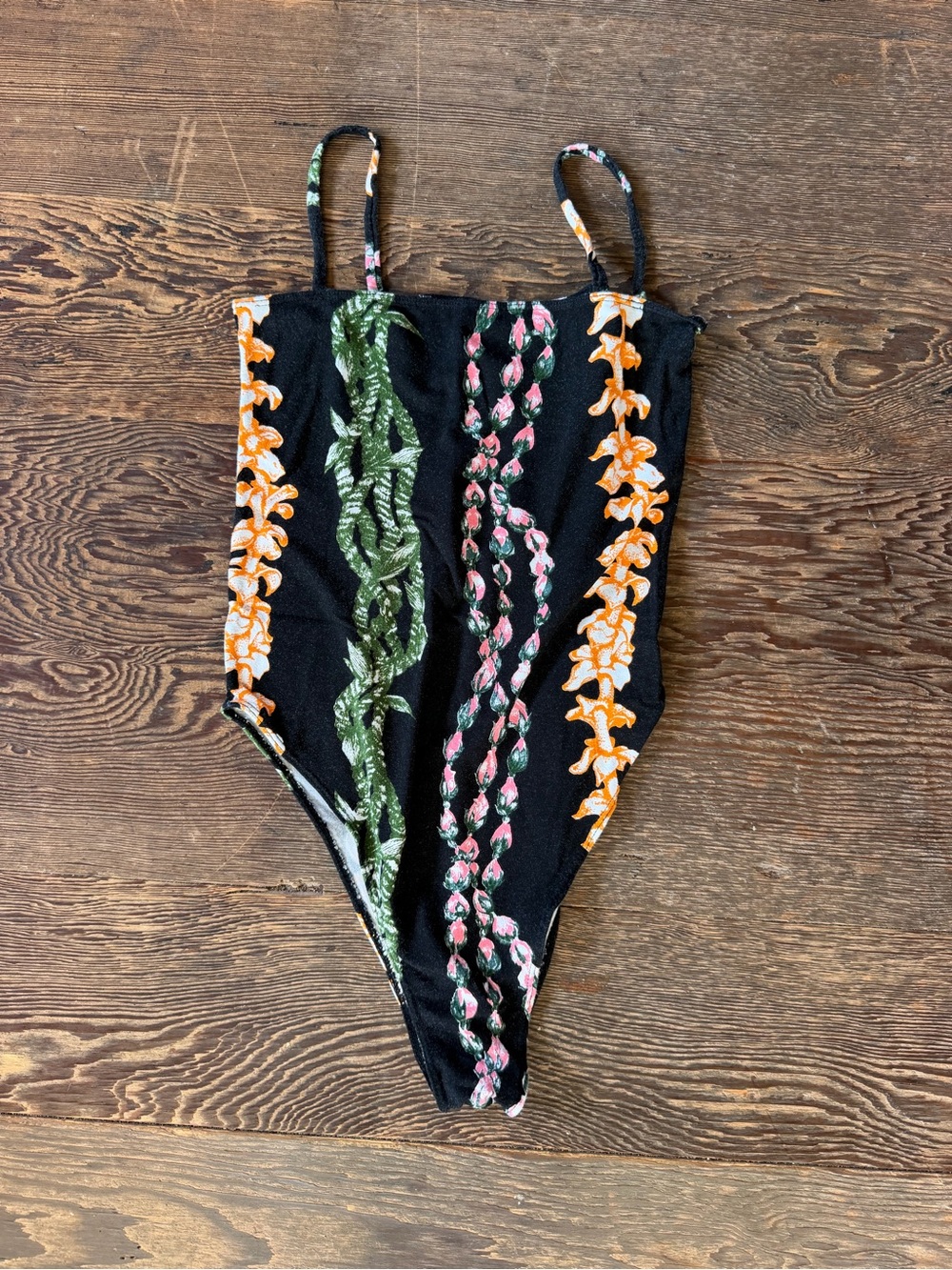 Alohiwai Lei Bodysuit with Spaghetti Straps